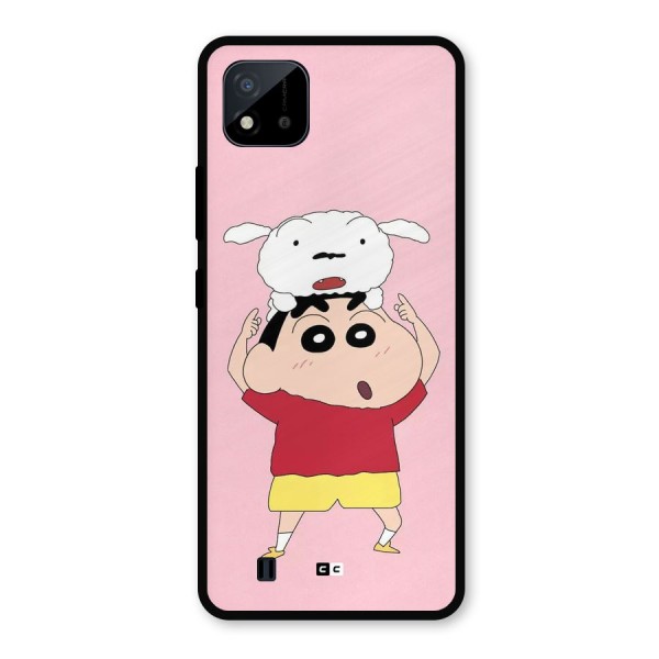 Cute Sheero Metal Back Case for Realme C11 2021