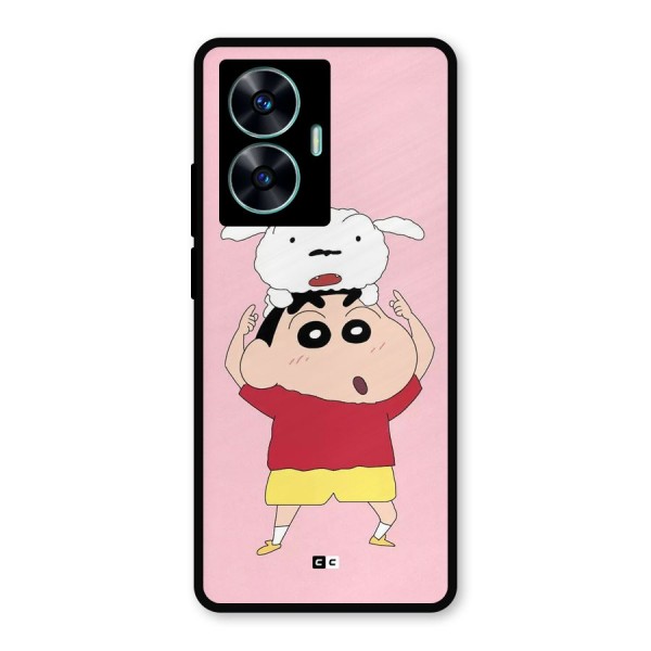 Cute Sheero Metal Back Case for Realme C55