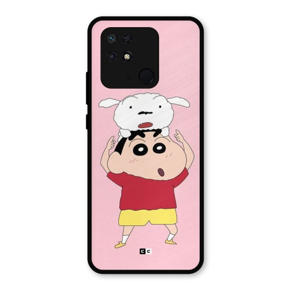 Cute Sheero Metal Back Case for Redmi 10