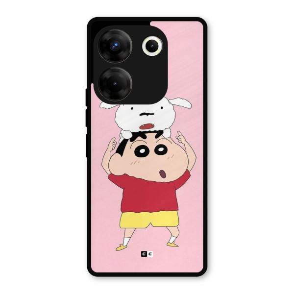 Cute Sheero Metal Back Case for Tecno Camon 20 Pro