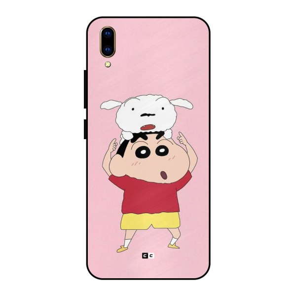 Cute Sheero Metal Back Case for Vivo V11 Pro