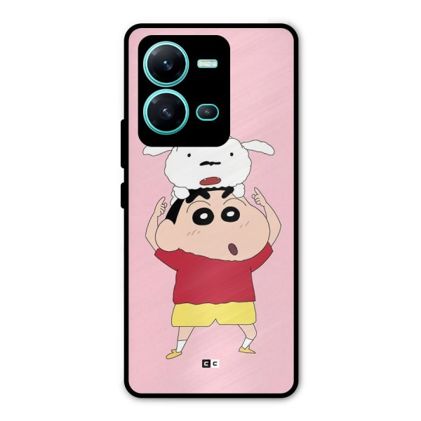 Cute Sheero Metal Back Case for Vivo V25