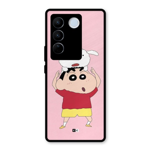 Cute Sheero Metal Back Case for Vivo V27 Pro