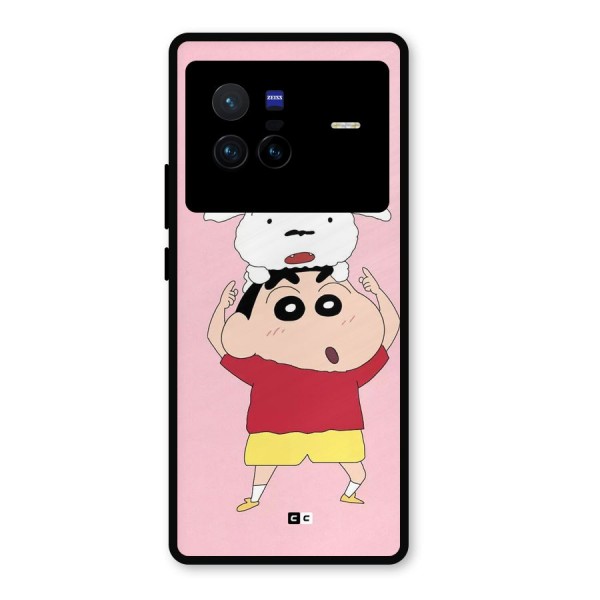 Cute Sheero Metal Back Case for Vivo X80