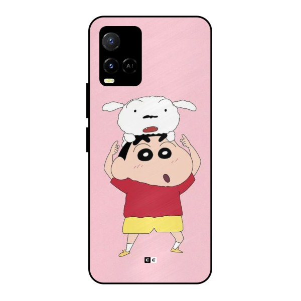 Cute Sheero Metal Back Case for Vivo Y21 2021