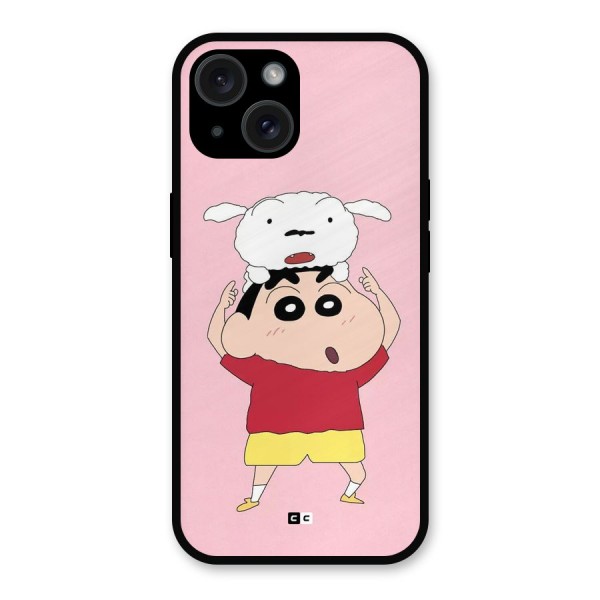 Cute Sheero Metal Back Case for iPhone 15