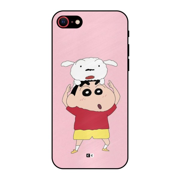 Cute Sheero Metal Back Case for iPhone 7