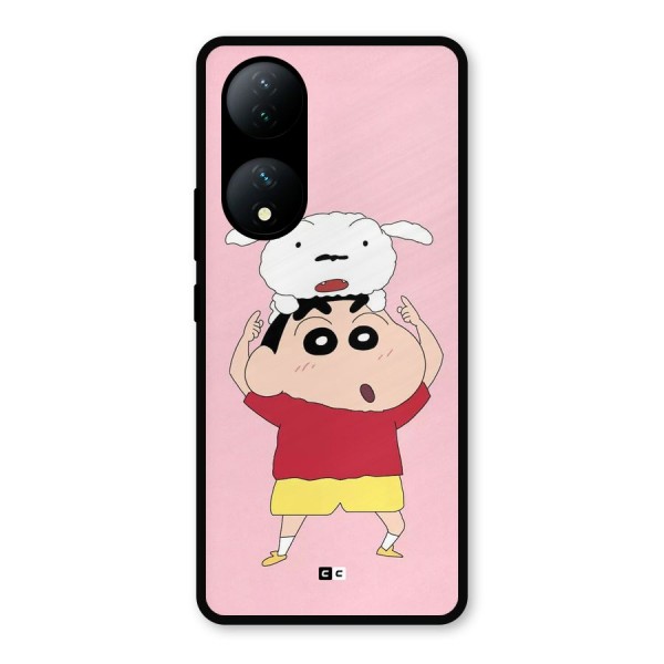 Cute Sheero Metal Back Case for iQOO Z7