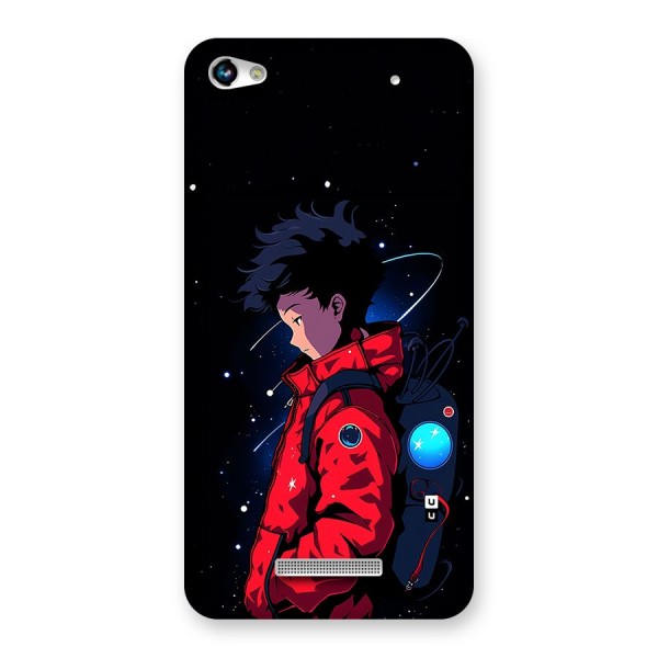 Cute Space Boy Back Case for Canvas Hue 2 A316