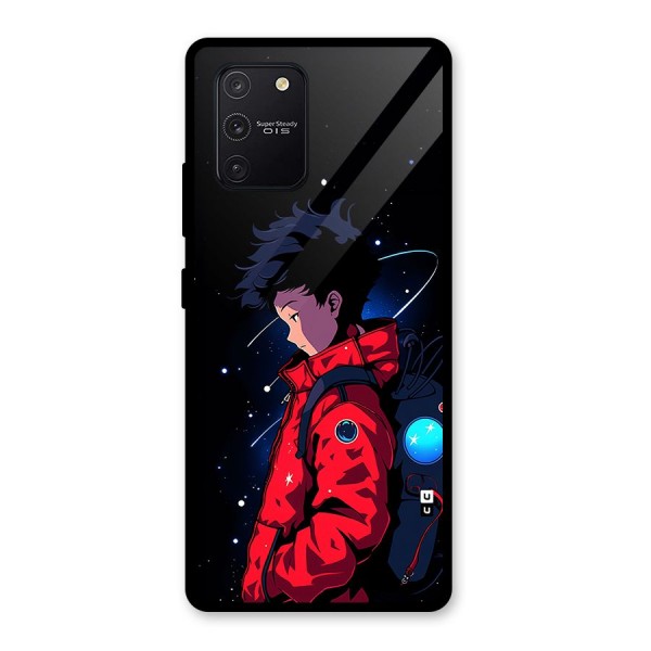 Cute Space Boy Glass Back Case for Galaxy S10 Lite