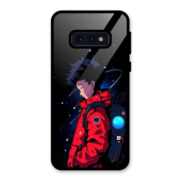 Cute Space Boy Glass Back Case for Galaxy S10e