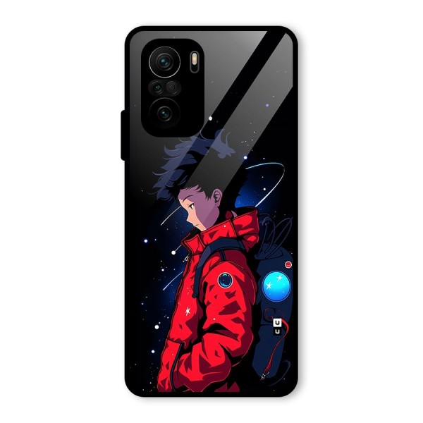 Cute Space Boy Glass Back Case for Mi 11x