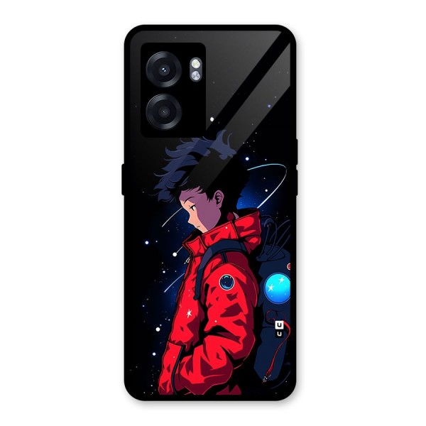 Cute Space Boy Glass Back Case for Oppo K10 (5G)