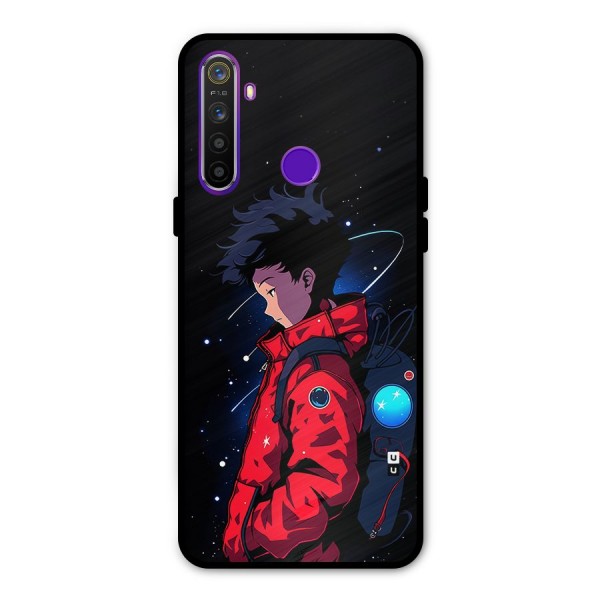 Cute Space Boy Glass Back Case for Realme 5s