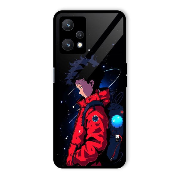 Cute Space Boy Glass Back Case for Realme 9 Pro 5G