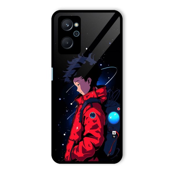 Cute Space Boy Glass Back Case for Realme 9i