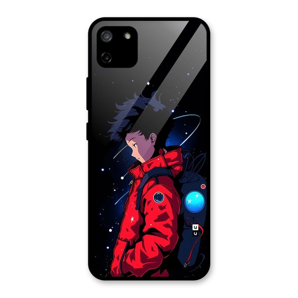 Cute Space Boy Glass Back Case for Realme C11