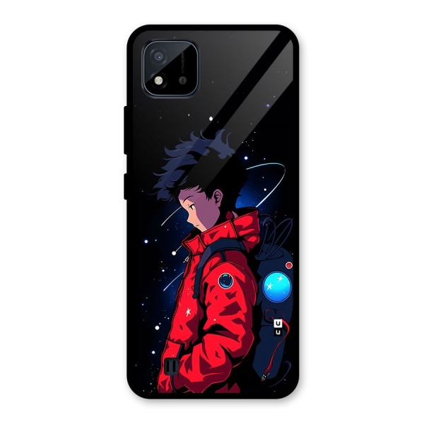 Cute Space Boy Glass Back Case for Realme C11 2021