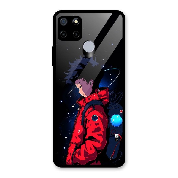 Cute Space Boy Glass Back Case for Realme C12