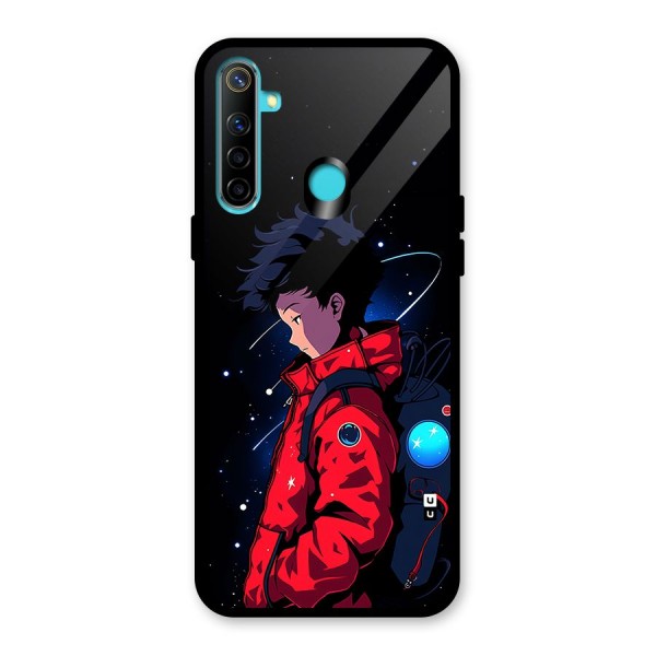 Cute Space Boy Glass Back Case for Realme Narzo 10