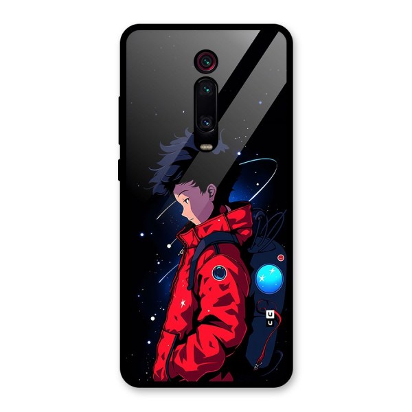 Cute Space Boy Glass Back Case for Redmi K20