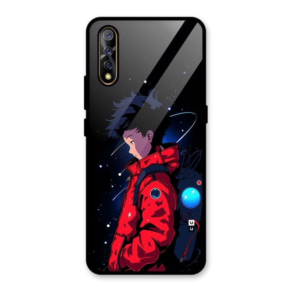 Cute Space Boy Glass Back Case for Vivo Z1x