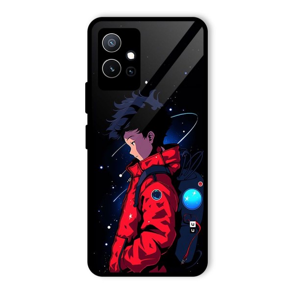 Cute Space Boy Glass Back Case for Vivo iQOO Z6