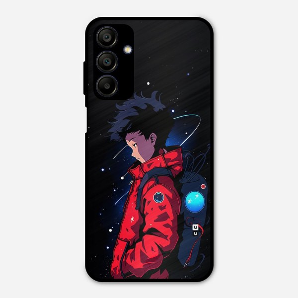 Cute Space Boy Metal Back Case for Galaxy A15 5G