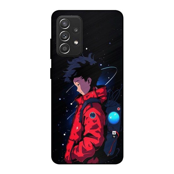 Cute Space Boy Metal Back Case for Galaxy A52