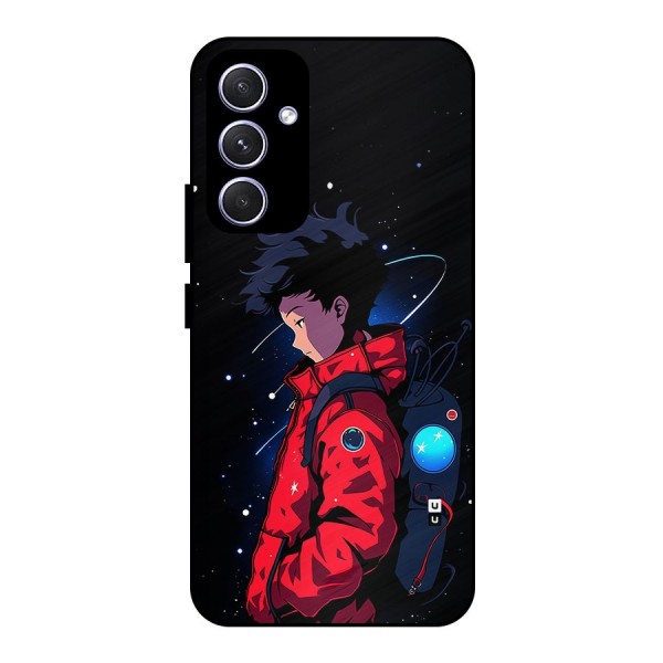 Cute Space Boy Metal Back Case for Galaxy A54