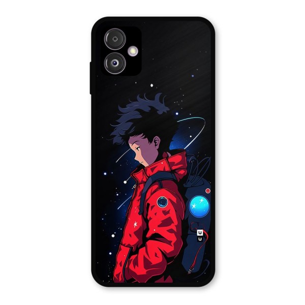 Cute Space Boy Metal Back Case for Galaxy F14