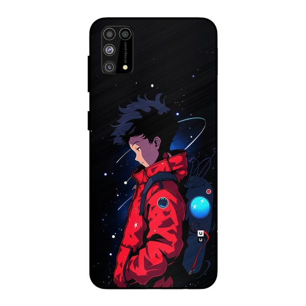 Cute Space Boy Metal Back Case for Galaxy F41