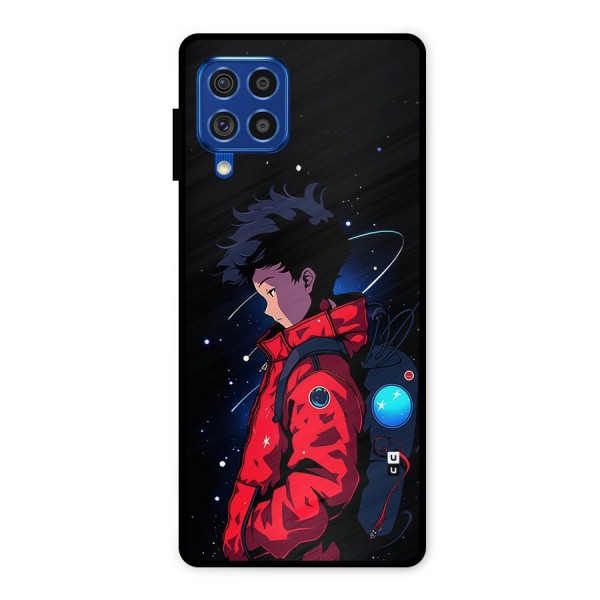 Cute Space Boy Metal Back Case for Galaxy F62