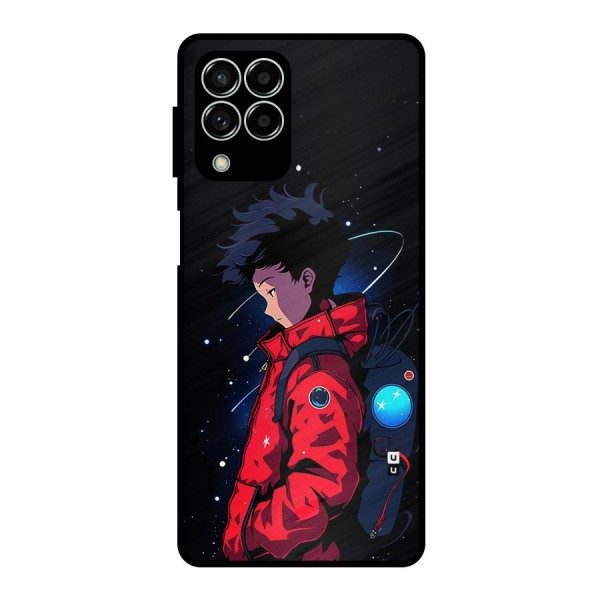 Cute Space Boy Metal Back Case for Galaxy M33