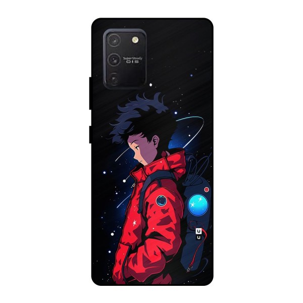 Cute Space Boy Metal Back Case for Galaxy S10 Lite