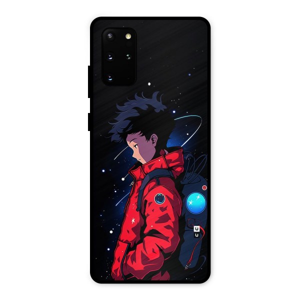 Cute Space Boy Metal Back Case for Galaxy S20 Plus