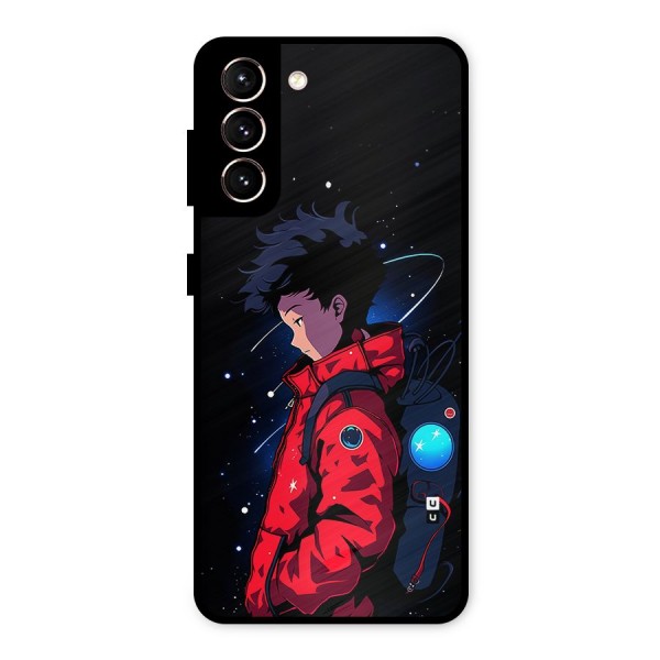 Cute Space Boy Metal Back Case for Galaxy S21 5G