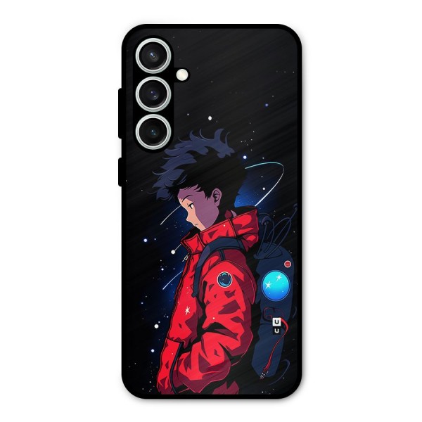 Cute Space Boy Metal Back Case for Galaxy S23 FE