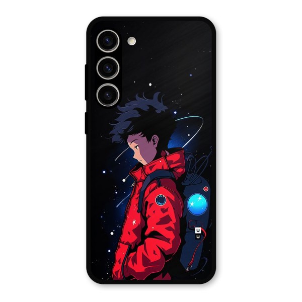 Cute Space Boy Metal Back Case for Galaxy S23 Plus