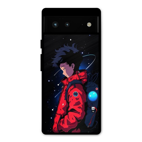 Cute Space Boy Metal Back Case for Google Pixel 6