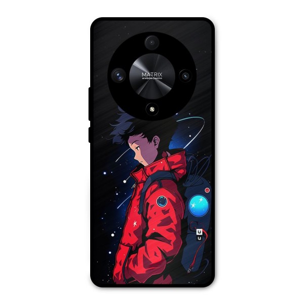 Cute Space Boy Metal Back Case for Honor X9b