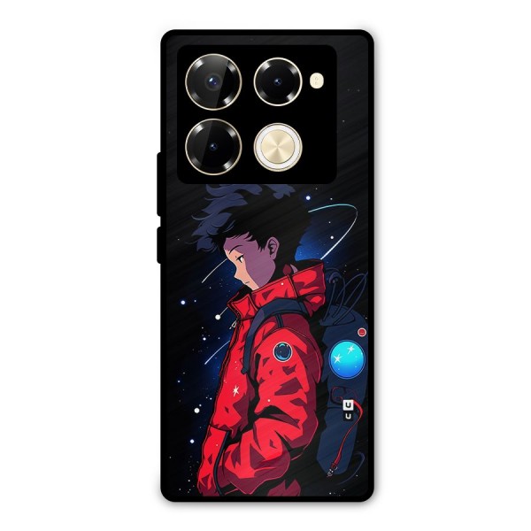 Cute Space Boy Metal Back Case for Infinix Note 40 Pro