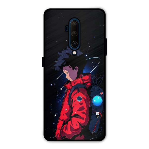 Cute Space Boy Metal Back Case for OnePlus 7T Pro