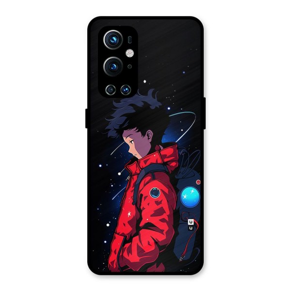 Cute Space Boy Metal Back Case for OnePlus 9 Pro