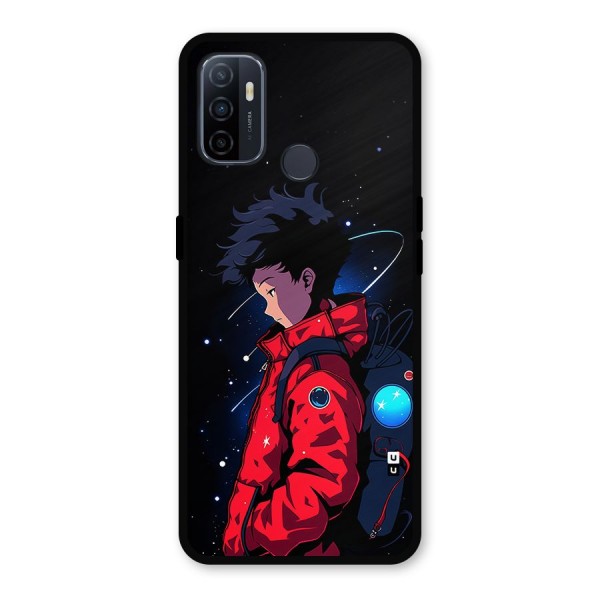 Cute Space Boy Metal Back Case for Oppo A53