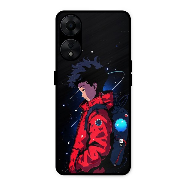 Cute Space Boy Metal Back Case for Oppo A78 5G