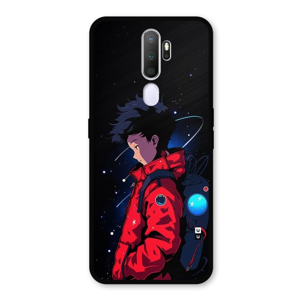 Cute Space Boy Metal Back Case for Oppo A9 (2020)