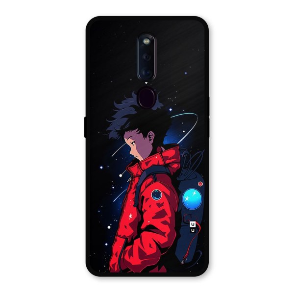 Cute Space Boy Metal Back Case for Oppo F11 Pro