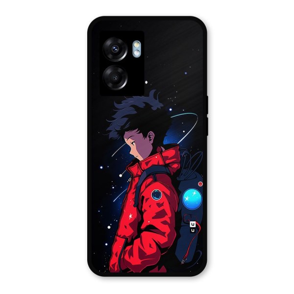 Cute Space Boy Metal Back Case for Oppo K10 (5G)