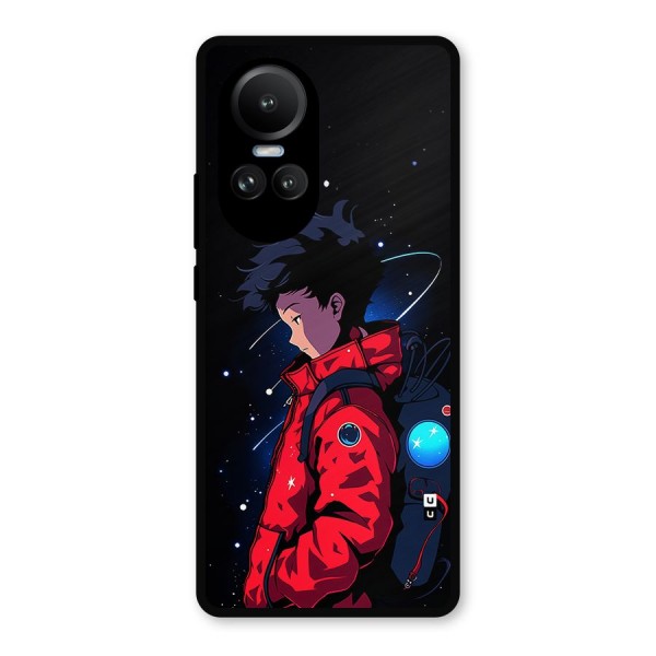 Cute Space Boy Metal Back Case for Oppo Reno10 Pro